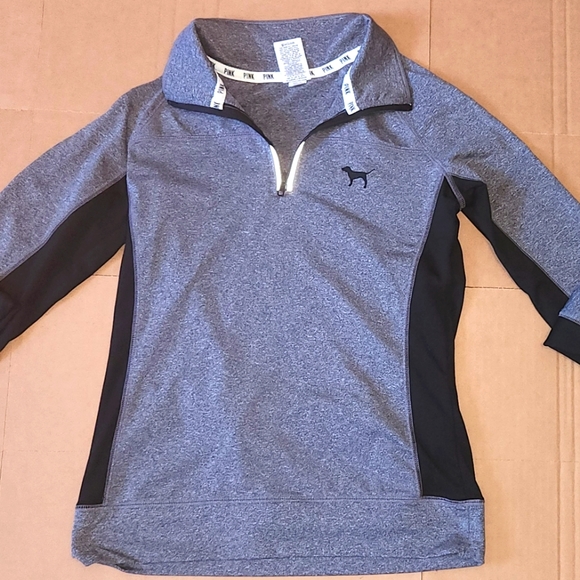 PINK Victoria's Secret Jackets & Blazers - Pink Quarter Zip Pullover